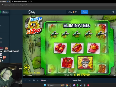 xQc Supersized win